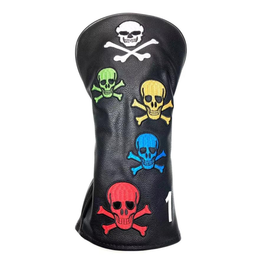 【ヘッドカバー】 5色スカル 単品 1番・3番・5番・X番