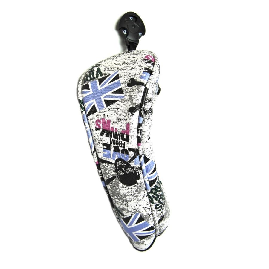 【ヘッドカバー】 スカル×イギリス国旗 単品 ユーティリティー(UT)用