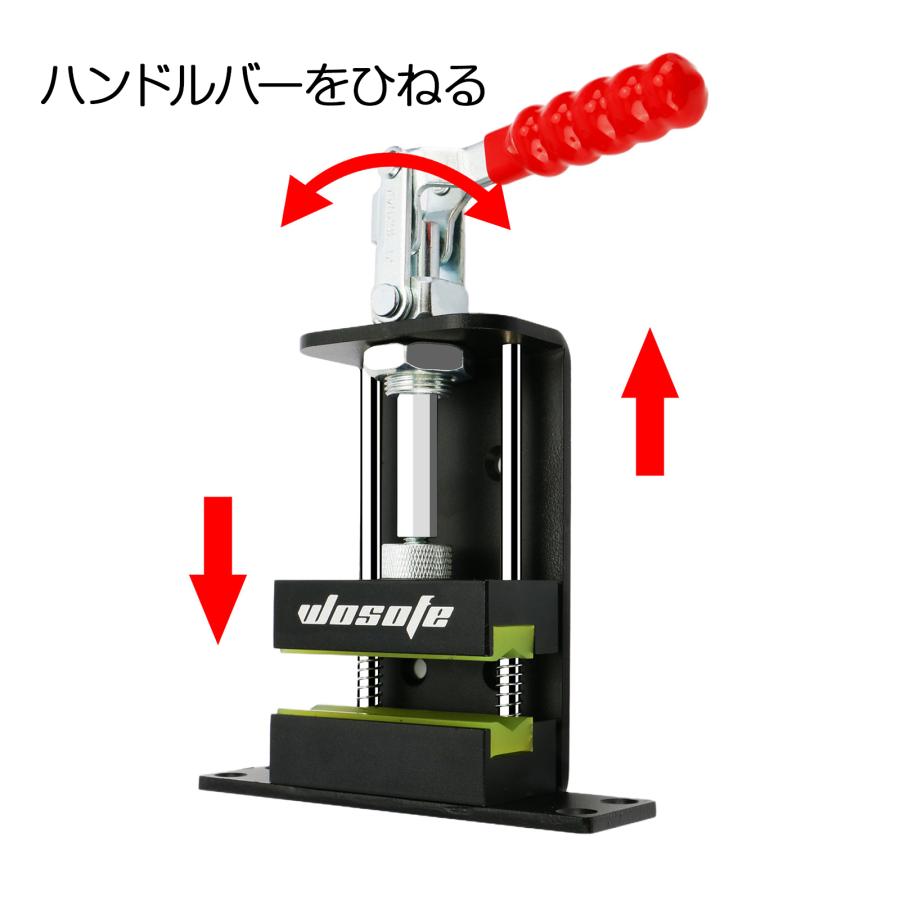 ゴルフ グリップ ツール クランプ グリップ 交換 バイス リシャフト用 組み立て工具 クランプ 縦 横