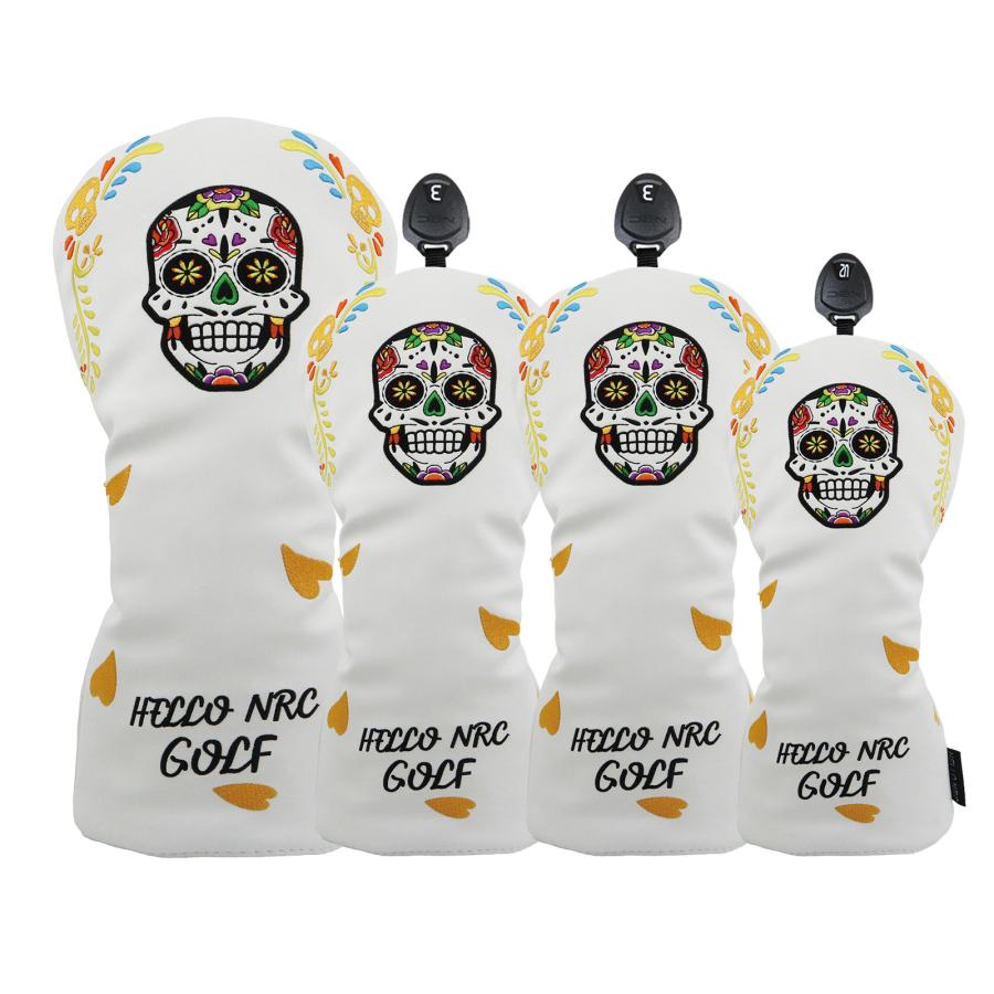 【ヘッドカバー】 Mexicoスカル 4点セット