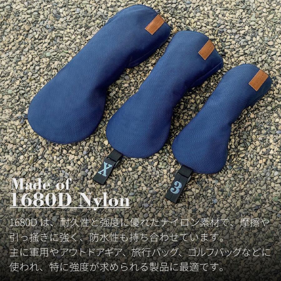 【ヘッドカバー】 無地ナイロン 単品 DR・FW・UT