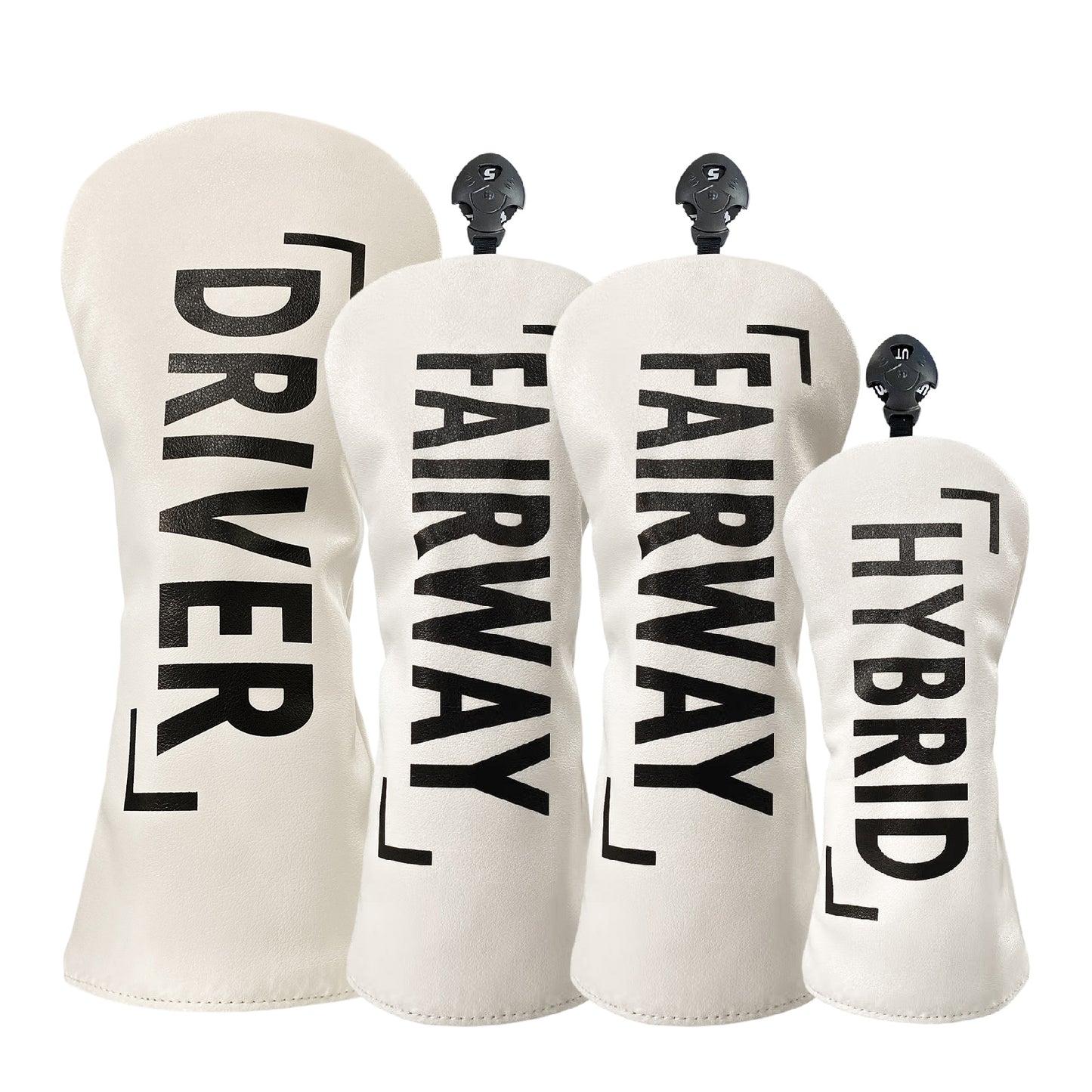 【ヘッドカバー】文字 カバー 単品 4点セット DR・FW・UT