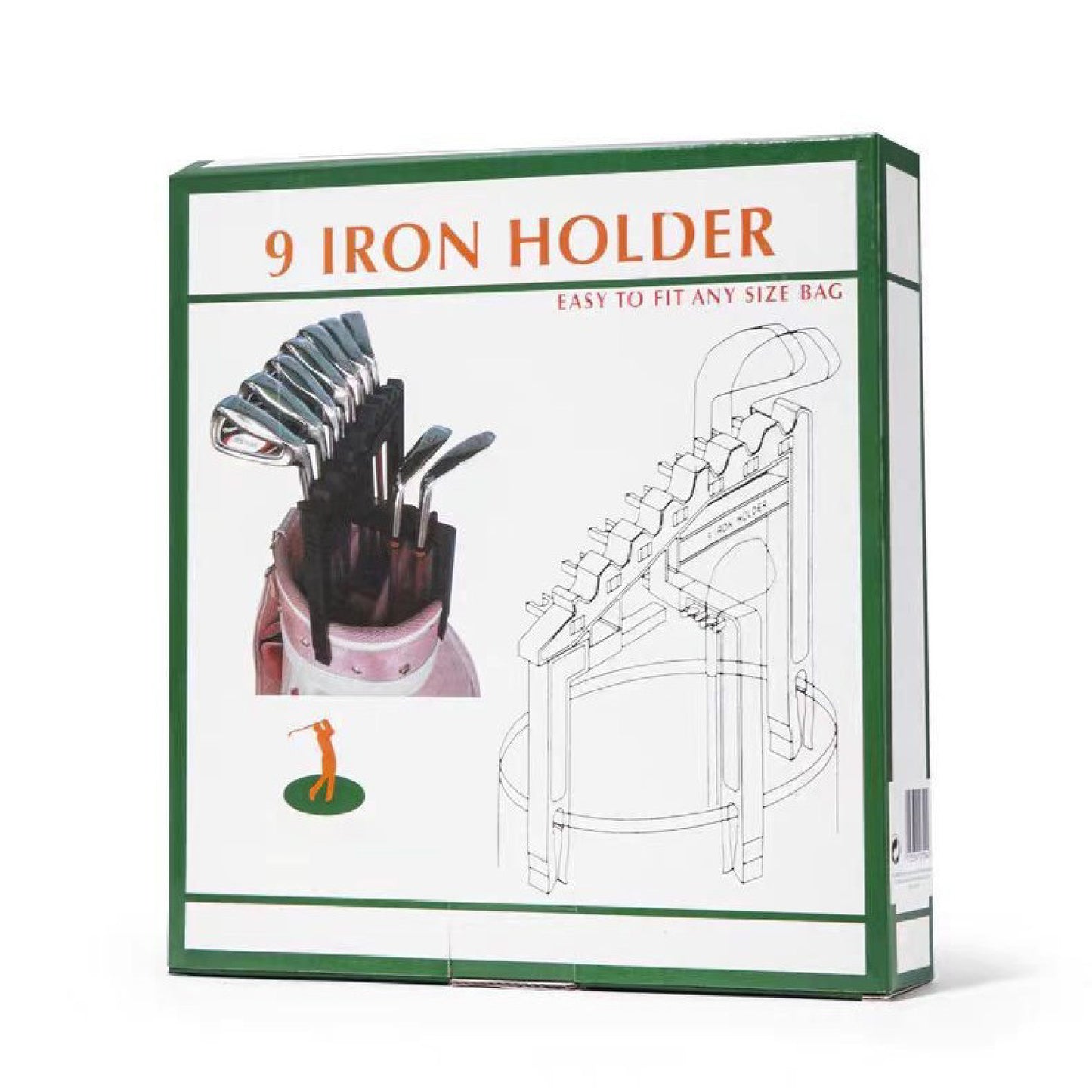 【9本収納】ゴルフクラブホルダー ホルダー 9本収納 軽量オーガナイザークリップ クラブ固定 ホルダー 固定クリップ ブラケットゴルフ クラブ固定 収納 携帯