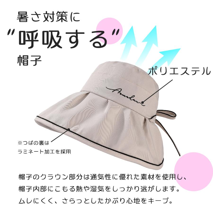 日よけ帽子 つば広 レディース リバーシブル シンプル ファッション 紫外線対策 UV ハット 360度UVカット 日焼け防止 通気 サファリハット かわいい 遮光