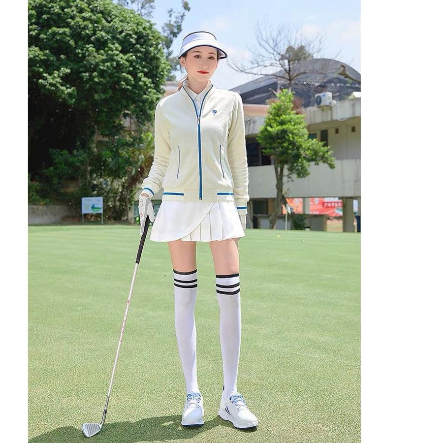 【偽透肉タイツ】ゴルフ ストッキング UVカット 日焼け止め タイツ レディース 春秋 レギンスパンツ フェイク タイツ ニーハイ風ストッキング パンツ 切り替え