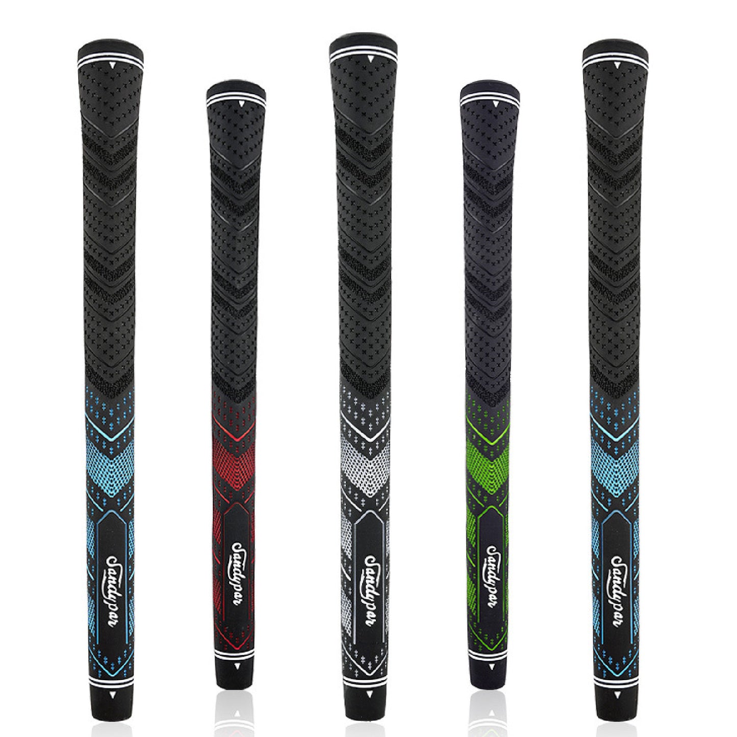 ゴルフ グリップ ウッド アイアン 用 1本単品 8本セット 60R ゴム素材 滑り止め ハーフコード バックライン無 全天候パフォーマンス スタンダードサイズ Sandypan