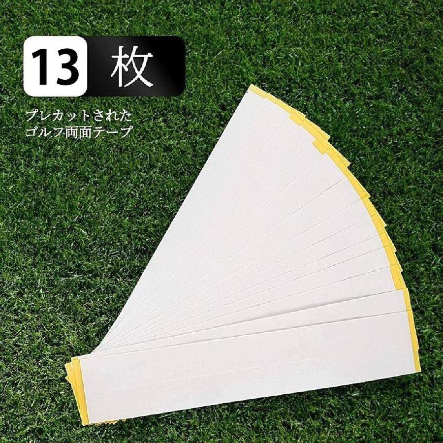 ゴルフクラブ グリップ交換キット ゴムシャフトクランプ グリップテープストリップ フックブレード 3点セット