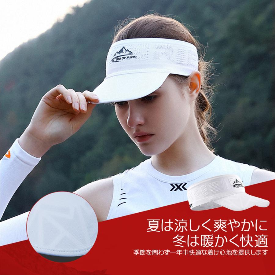 スポーツ サンバイザー 汗止め帽子 汗止め ランニング 帽子 ジョギング 防寒 耳当て 吸湿生地 ヘアアクセサリー