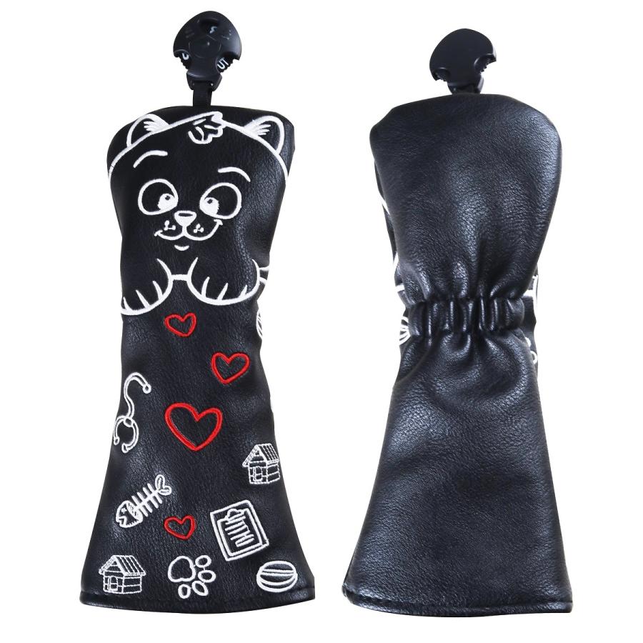 【ヘッドカバー】 ハートネコ 4点セット DR/FW×2/UT