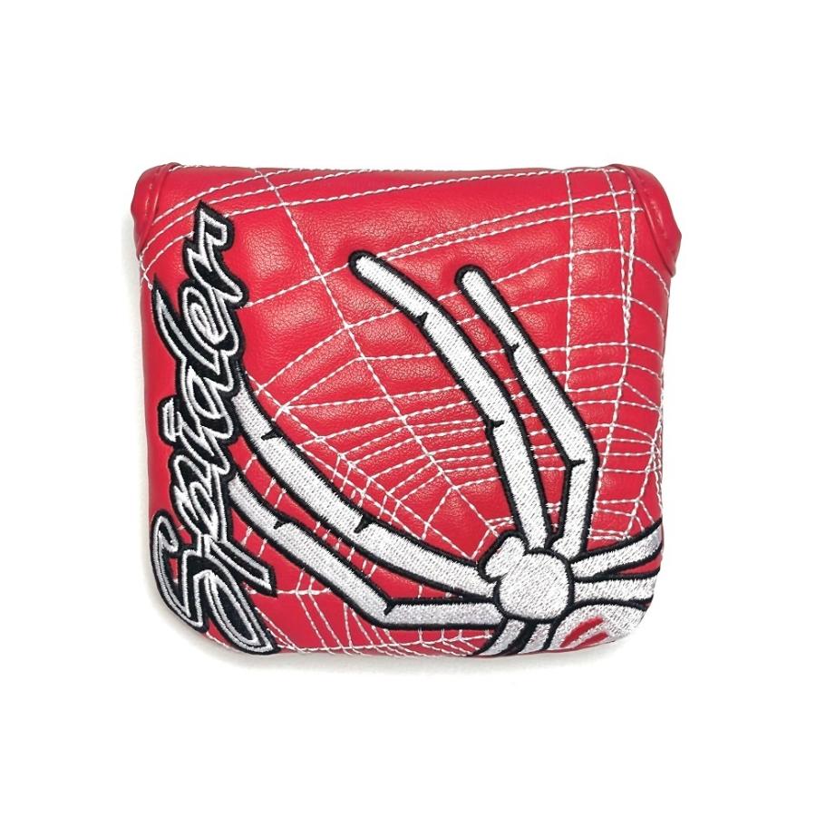 ゴルフ ヘッドカバー パターカバー マグネット付け マレット オデッセイ2ボール・テーラーメイド スパイダーパター 対応 spider