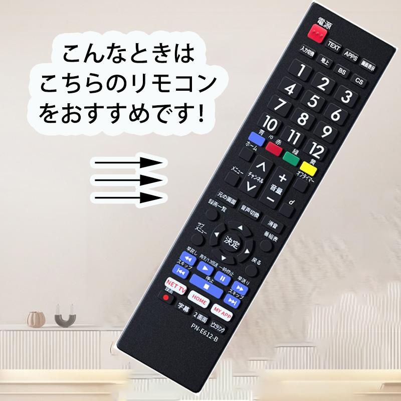 テレビリモコン E612-B