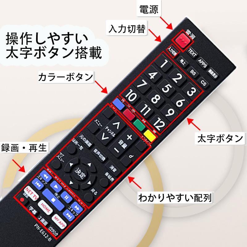テレビリモコン E612-B
