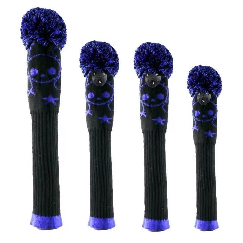 【ヘッドカバー】 ニット製 4点セット変換ダグ付き DR/FW×2/UT