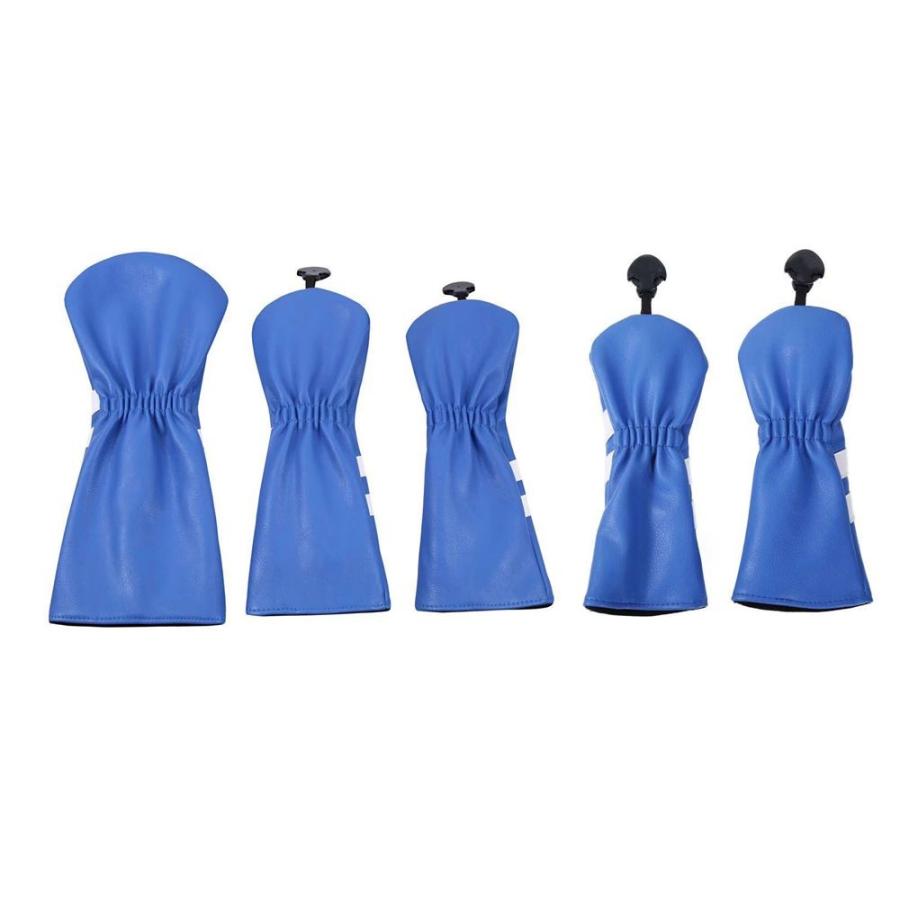 【ヘッドカバー】シンプル 6色展開 5点セット DR/FW×2/UT×2