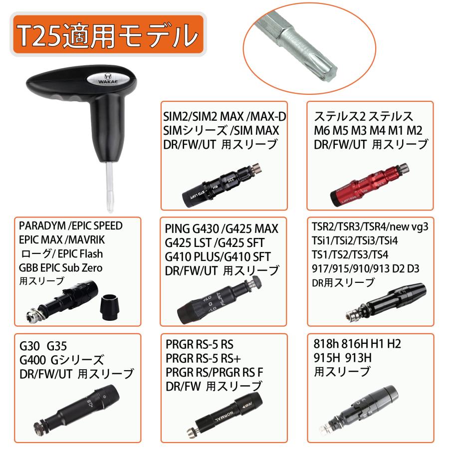 【レンチ】わかえゴルフ オリジナルマルチレンチ T20/T25