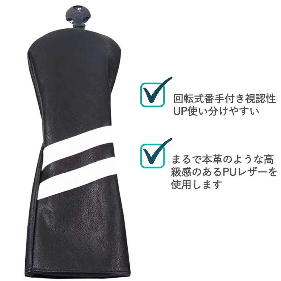 【ヘッドカバー】 無地 単品 ユーティリティー(UT)用