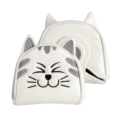 【ヘッド/パターカバー】 ニコニコ猫 単品 DR・FW・UT・マレット・ピンタイプ