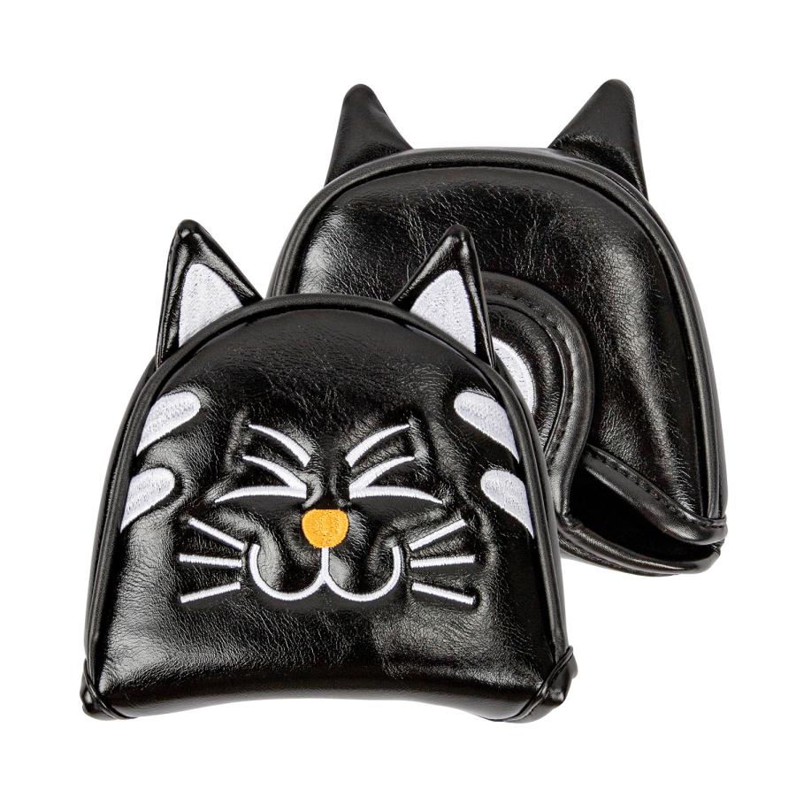 【ヘッド/パターカバー】 ニコニコ猫 単品 DR・FW・UT・マレット・ピンタイプ