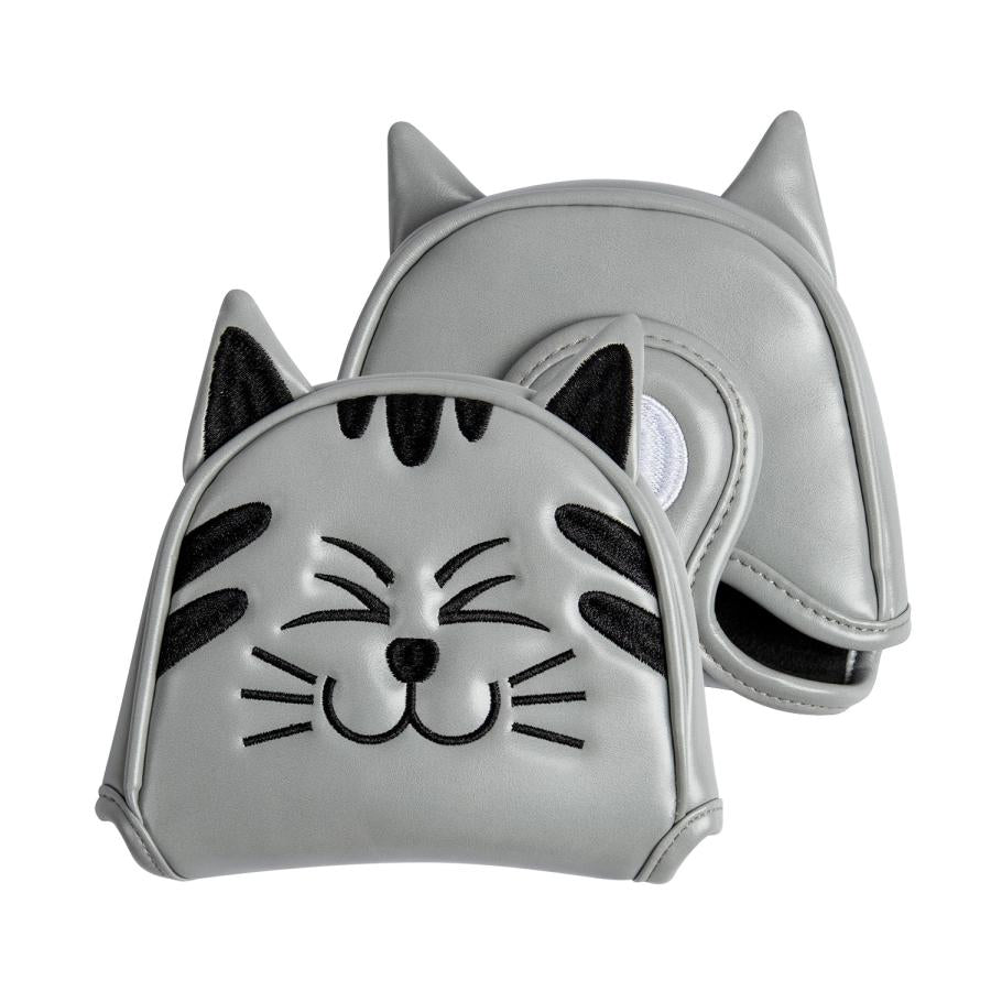 【ヘッド/パターカバー】 ニコニコ猫 単品 DR・FW・UT・マレット・ピンタイプ