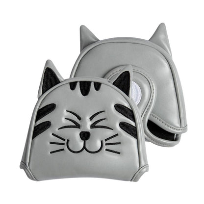 【ヘッド/パターカバー】 ニコニコ猫 単品 DR・FW・UT・マレット・ピンタイプ