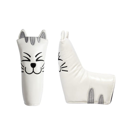 【ヘッド/パターカバー】 ニコニコ猫 単品 DR・FW・UT・マレット・ピンタイプ