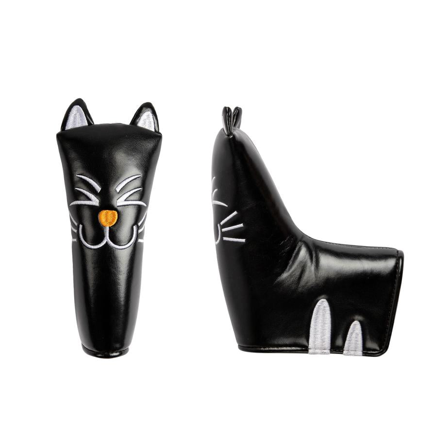 【ヘッド/パターカバー】 ニコニコ猫 単品 DR・FW・UT・マレット・ピンタイプ