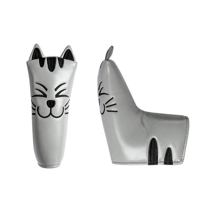 【ヘッド/パターカバー】 ニコニコ猫 単品 DR・FW・UT・マレット・ピンタイプ