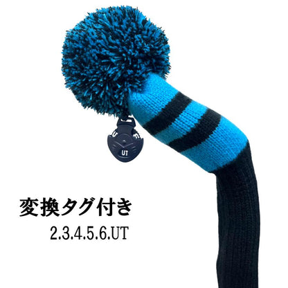 【ヘッドカバー】ニット製  ライン 単品 DR・FW・UT