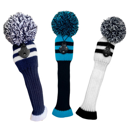 【ヘッドカバー】ニット製  ライン 単品 DR・FW・UT