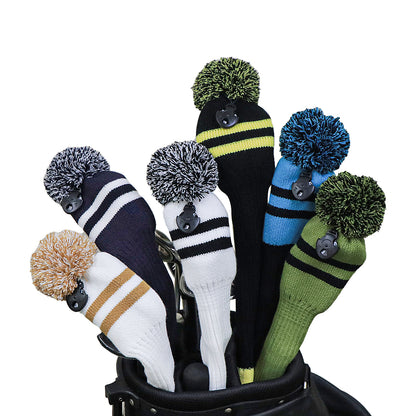 【ヘッドカバー】ニット製  ライン 単品 DR・FW・UT