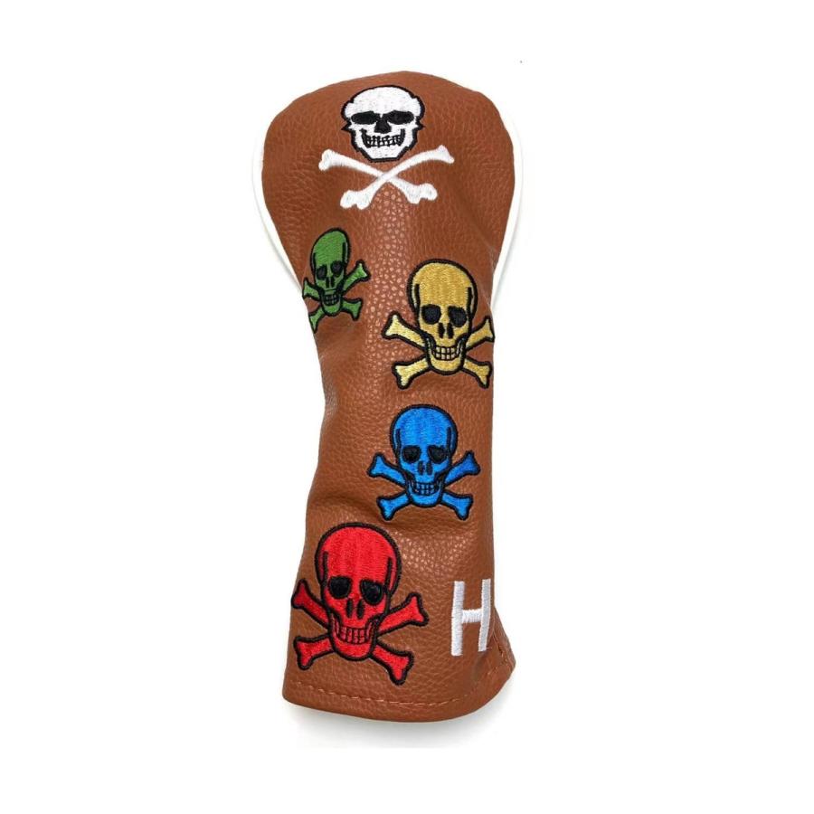 【ヘッドカバー】 5色スカル 単品 1番・3番・5番・X番