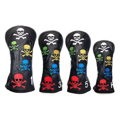 【ヘッドカバー】 5色スカル 単品 1番・3番・5番・X番