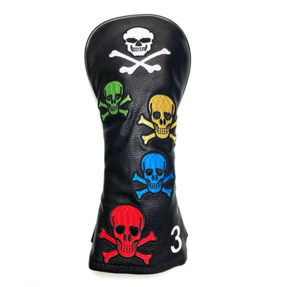 【ヘッドカバー】 5色スカル 単品 1番・3番・5番・X番