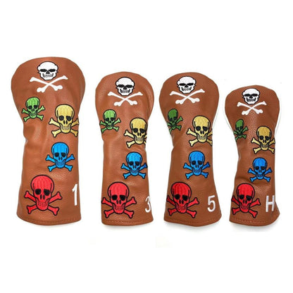 【ヘッドカバー】 5色スカル 単品 1番・3番・5番・X番