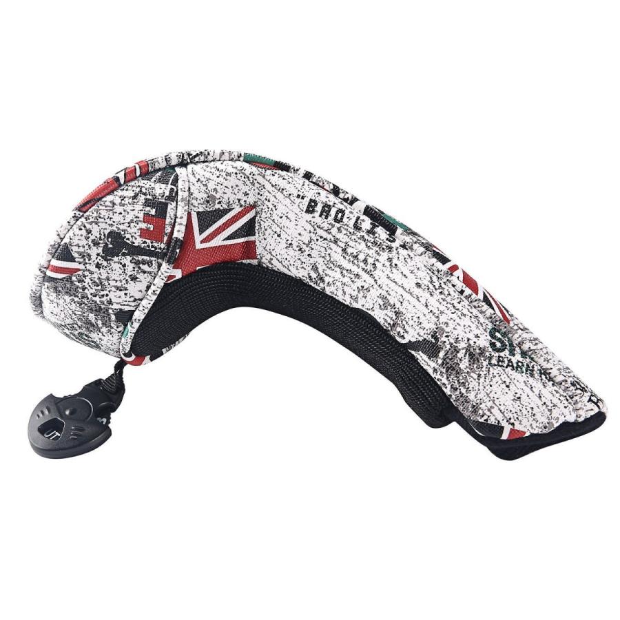 【ヘッドカバー】 スカル×イギリス国旗 単品 ユーティリティー(UT)用