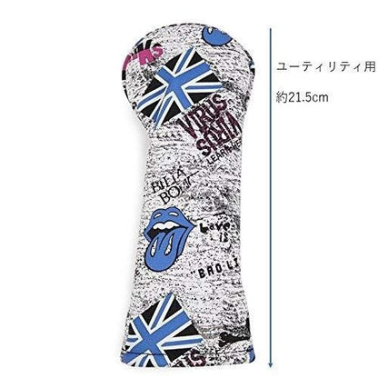 【ヘッドカバー】 スカル×イギリス国旗 単品 ユーティリティー(UT)用