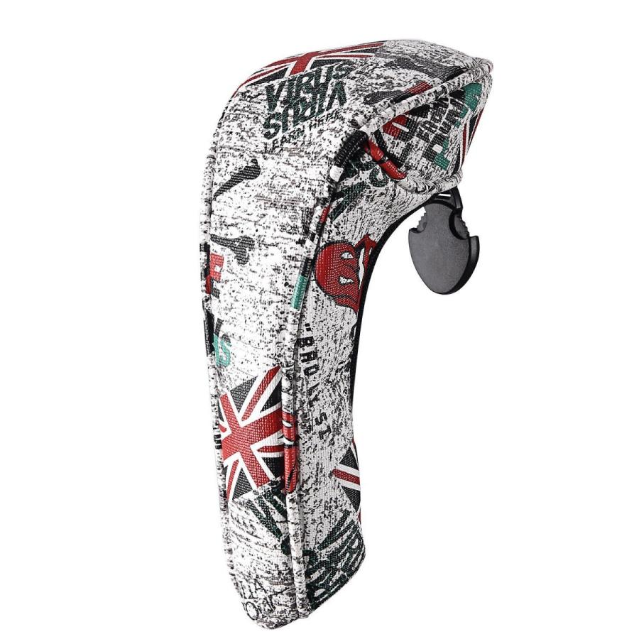 【ヘッドカバー】 スカル×イギリス国旗 単品 ユーティリティー(UT)用