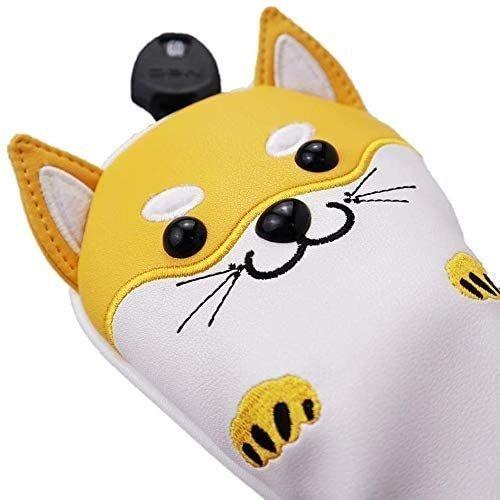 【ヘッドカバー】  秋田犬 ハスキー ラグドール ねこ 5点セット