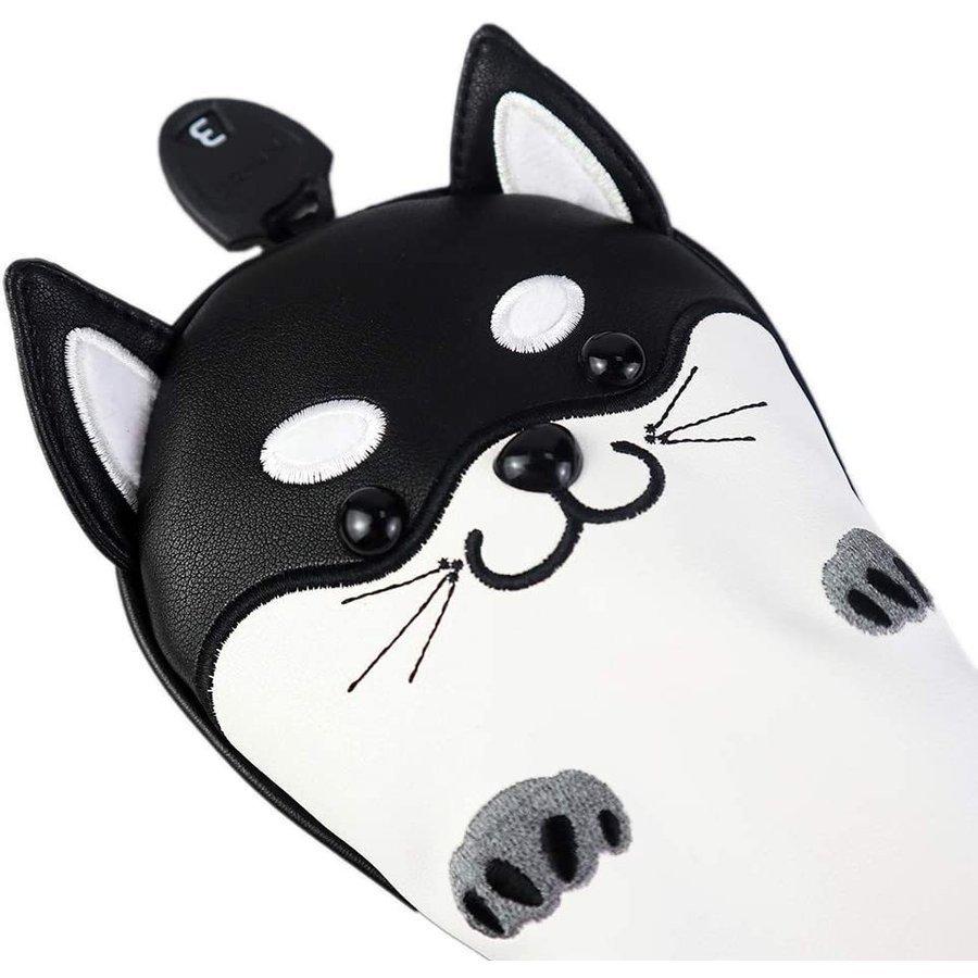 【ヘッドカバー】  秋田犬 ハスキー ラグドール ねこ 5点セット