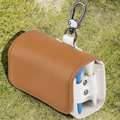 ゴルフボールケース ボールホルダー ゴルフ ポーチ カラビナ付き ベルト装着 メンズ レディース 小物入れ ティーホルダー ゴルフ用品 軽量 コンパクト