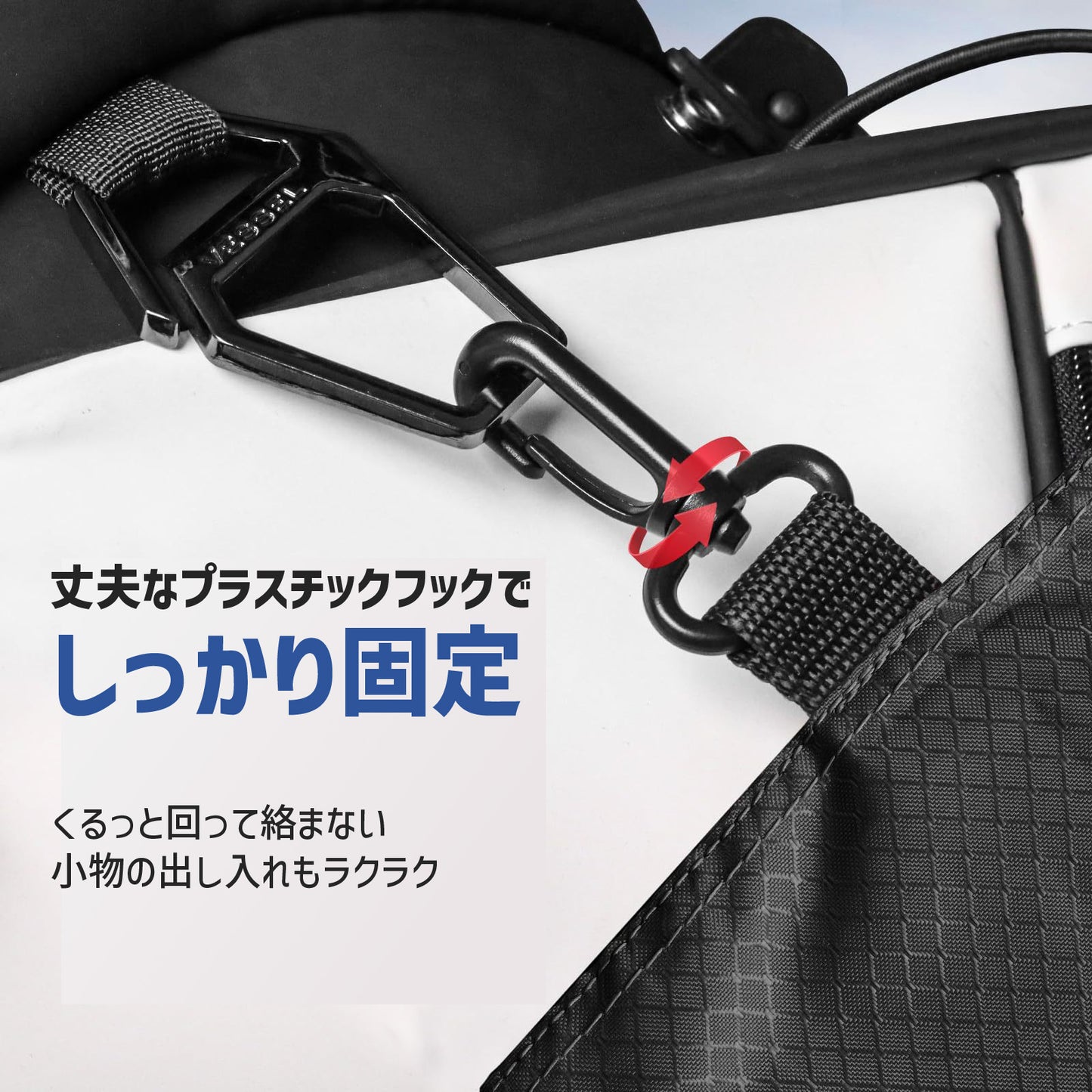 ゴルフカートバッグ 大容量 15〜18個ボール収納 カラビナ付き 多機能 ボールポーチ 小物入れ ティー マーカー 収納 軽量 防水 ナイロン ボールケース