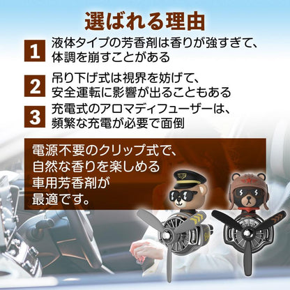 【雑貨】車用芳香剤 芳香剤2枚付き