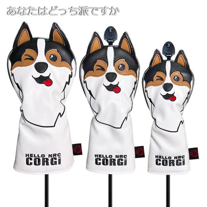 【ヘッドカバー】  コーギー 4点セット