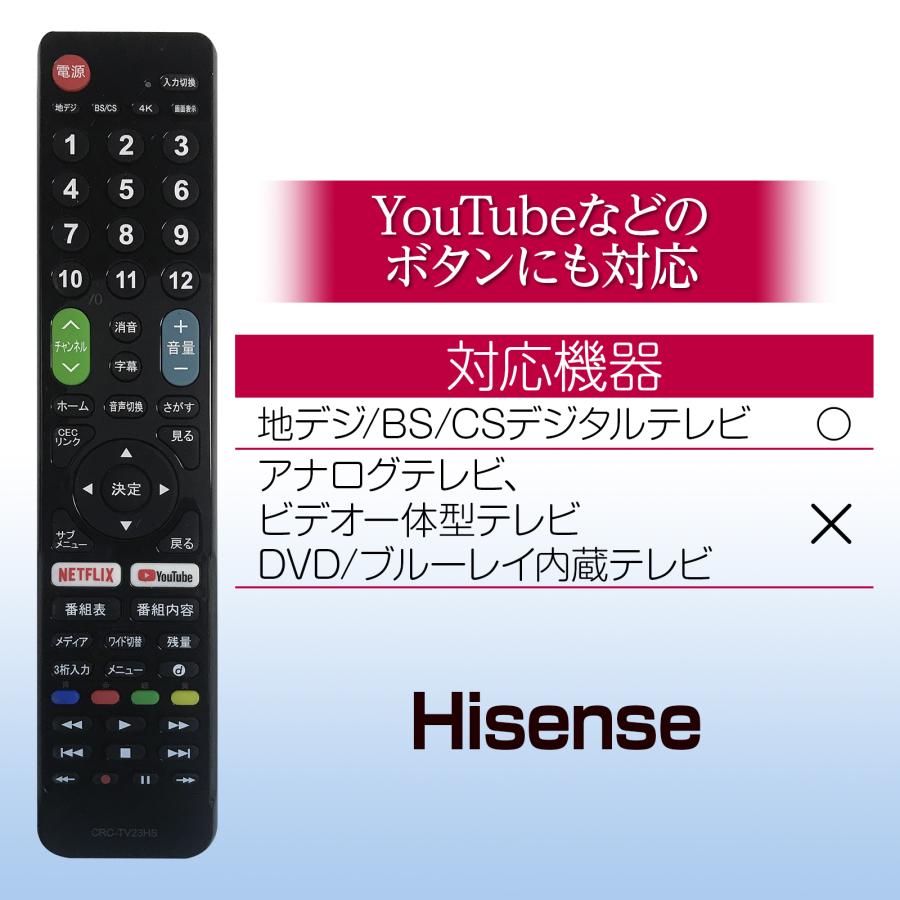 テレビリモコン ※単四乾電池2本付き