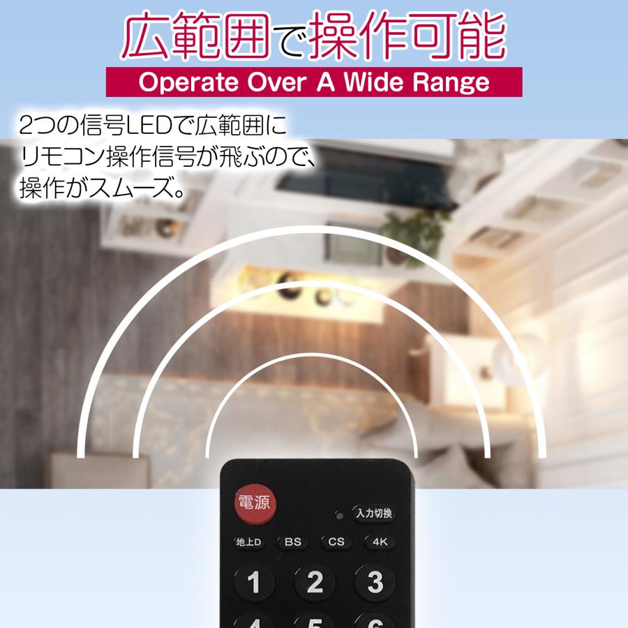 テレビリモコン ※単四乾電池2本付き