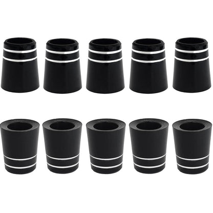 ゴルフ フェルール 10個セット スリーブ再利用ソケット リシャフト部品 銀箔2本 8.6mm 8.9mm 9.3mm 9.5mm
