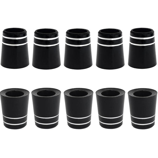 ゴルフ フェルール 10個セット スリーブ再利用ソケット リシャフト部品 銀箔2本 8.6mm 8.9mm 9.3mm 9.5mm