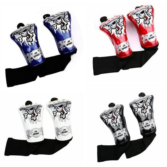 【ヘッドカバー】  スカルデザイン 2点セット FW×2