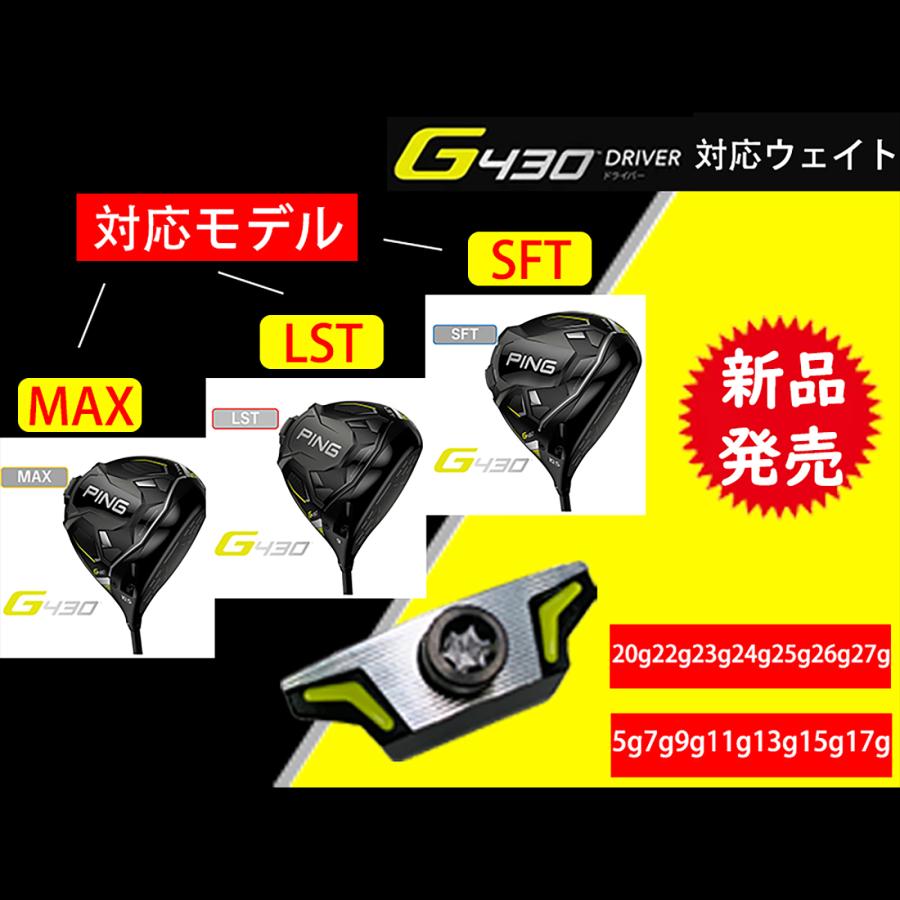 PING ピン G430 ドライバー 対応 ウエイト G430 HL G430 MAX 10K G430 MAX 10K HL G430 LST G430 SFT ドライバー 対応 ソール ウエイト