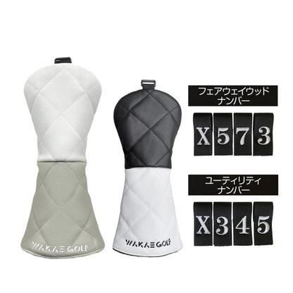 【ヘッドカバー】WAKAE GOLFオリジナル ダイヤ 単品 DR・FW・UT